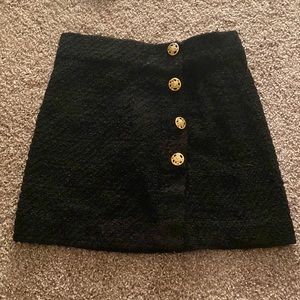 Black Zara Tweed Skirt